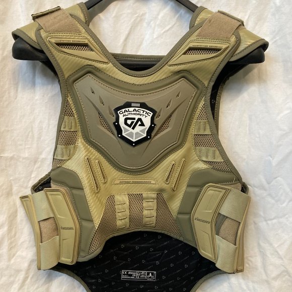 😀 Dark Matter Battle Scar Field Armor Stryker Vest/ CE Back Armor Size S-M - Picture 2 of 12